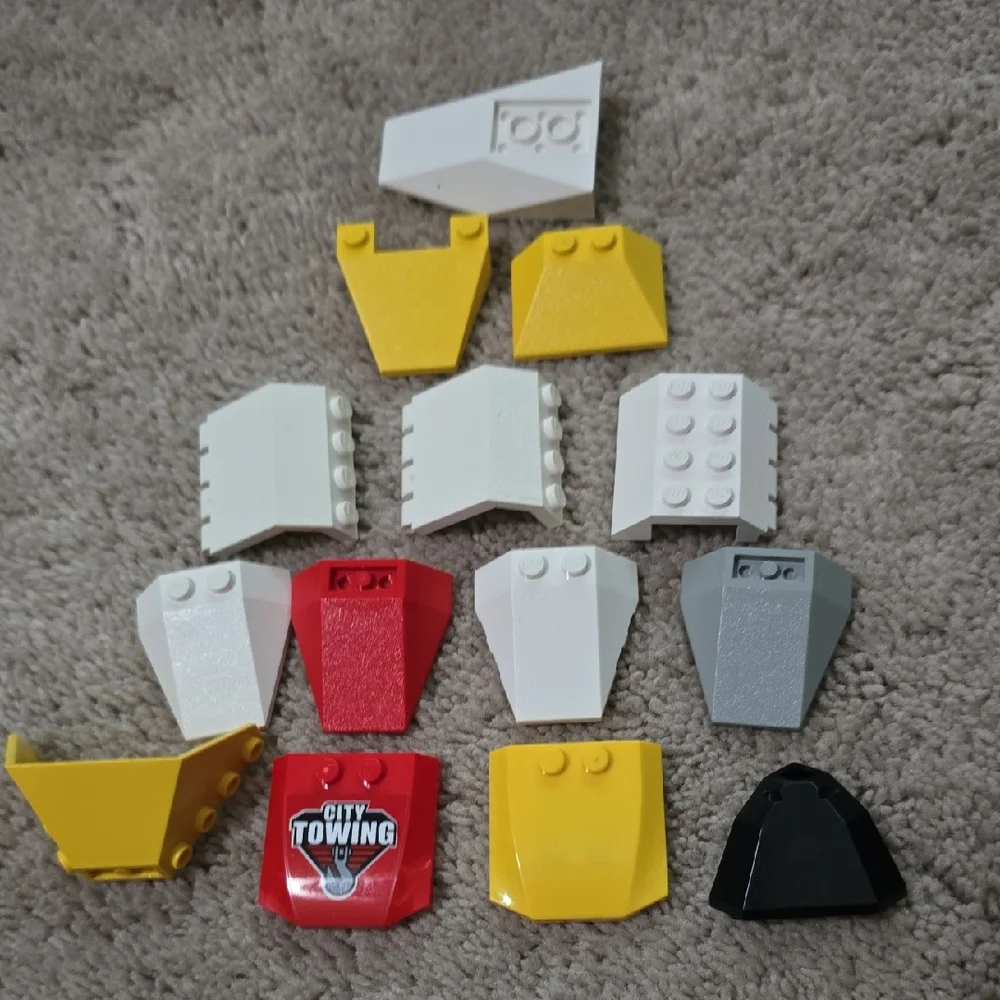 LEGO Hood Set in Yellow, White, Red, and Black